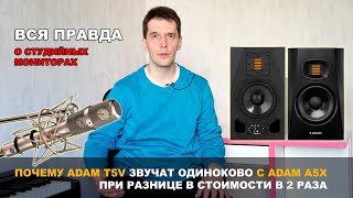 Студийные мониторы для дома Почему ADAM T5V звучат как ADAM A5X АЦП и DSP в студийных мониторах [upl. by Egerton]