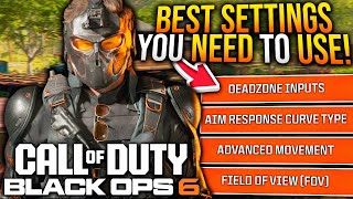 Black Ops 6 The BEST SETTINGS You NEED To Use BO6 Best Controller Graphic amp Audio Settings [upl. by Ahsatan789]