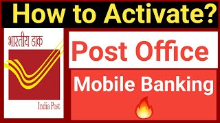 Post office mobile banking activation 2023 [upl. by Cote578]