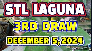 STL LAGUNA RESULT TODAY 3RD DRAW DECEMBER 5 2024 8PM  THURSDAY [upl. by Eugor491]