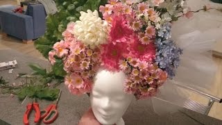 Flower Headdress Tutorial  Kopfschmuck Tutorial DIY [upl. by Einhpets824]