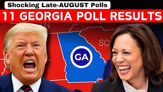 Latest Georgia Poll Results Of Late  August  Donald Trump vs Kamala Harris  2024 US Election [upl. by Yziar]