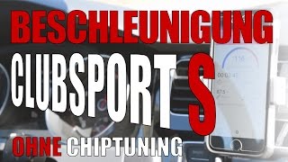 Beschleunigungsmessung Golf Clubsport S VOR dem Chiptung [upl. by Nirrol]