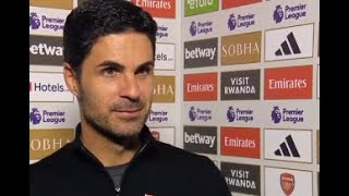 Mikel Arteta Post Match Interview Arsenal vs Leicester 42 [upl. by Berkeley]