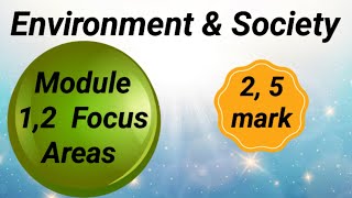 Environment amp Society  module 12 important 25mark questions amp answerseasyguideinbasociology [upl. by Yerac120]