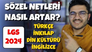 Sözel Netleri Nasıl Artar LGS 2024 [upl. by Kcirdor]