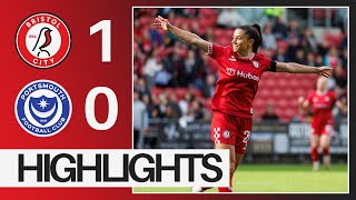 THREE IN A ROW 👏 Bristol City 10 Portsmouth Women  Highlights [upl. by Eivlys]