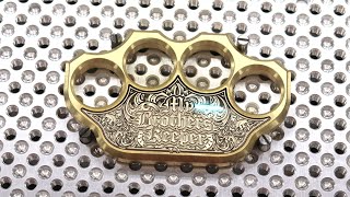 Deep Engraving Brass Knuckles Using a Fiber Laser [upl. by On850]