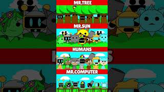 Incredibox Sprunki Mr Sun VS Mr Tree VS Humans VS Mr Fun Computer MIX VERSION [upl. by Royall151]