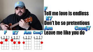 Listen Before I Go  Billie Eilish  Ukulele Play Along amp Cover with Chords [upl. by Bernie]