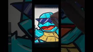 The Squirtles Are Here fyp pokemon art [upl. by Neelloc]