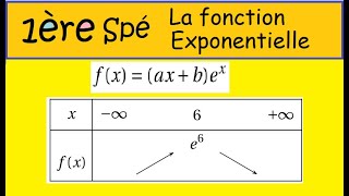 Terminale et Première spé maths Exponentielle recherche dinconnues [upl. by Bernelle]