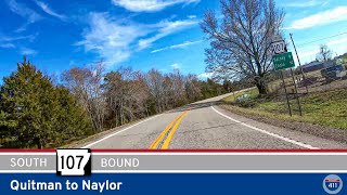 Arkansas Highway 107 Quitman to Naylor  Drive Americas Highways 🚙 [upl. by Einuj797]