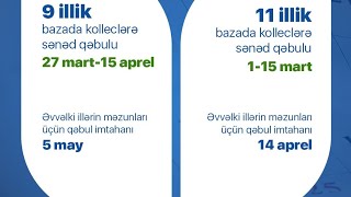 9 illik kolleclere qeydiyyat 2024 keçid balları [upl. by Gati]