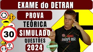 LEGISLAÇÃO DE TRÂNSITO 2024 SIMULADO DE QUESTÕES DO DETRAN 2024 PROVA DO DETRAN 2024 CORRIGIDA [upl. by Garfield]