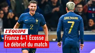 France 41 Écosse  Les Bleus large vainqueurs de lÉcosse en amical  le débrief du match [upl. by Brechtel]