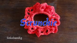 Haken  tutorial 589 Scrunchie linkshandig [upl. by Eldorado953]