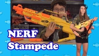 NERF Stampede ECS Gun Review Unboxing [upl. by Narok]