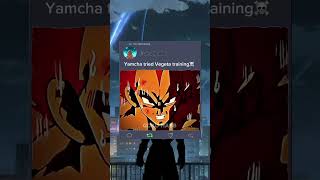 Yamcha tried 300x Vegeta training☠️ goku afgoku shortsvideo dragonball edit anime [upl. by Corbie585]