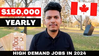 10 HIGH DEMAND JOBS IN CANADA 2024 WITH SALARIES💰 [upl. by Ancalin]