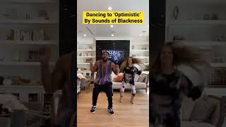 tWitch and Allison dance to Optimistic by Sounds of Blackness shorts dance [upl. by Olympie313]