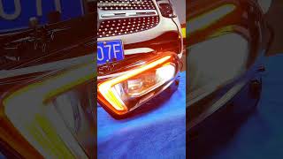 MercedesBenzW177A180 lowprofile upgrade to highprofile full LED geometric headlights [upl. by Erle]