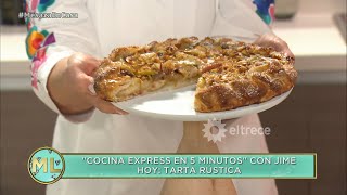 TARTA RÚSTICA DE MANZANA Cocina express en 5 minutos con Jimena Monteverde [upl. by Suoirad102]