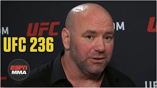 Dana White praises Israel Adesanya after UFC 236  ESPN MMA [upl. by Goldwin890]