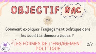 BAC Cours Engagement Politique  Les formes de lengagement politique [upl. by Avlis]