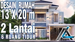 DESAIN RUMAH 13 X 20 meter I Kalimantan Tengah – DESAIN RUMAH TROPIS MODERN  KOLAM RENANG [upl. by Cirdet]