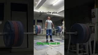 180 kg clean dead lift subscribe my YouTube channel plzz [upl. by Elimaj]