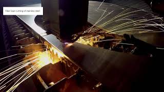 TRUMPF laser cutting TruFiber 1500 P compact – laser cutting 5 mm thick steel  5mm Edelstahl [upl. by Kwei582]