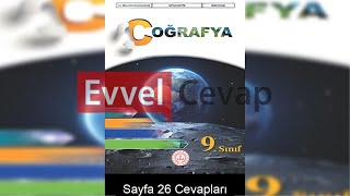 9 Sınıf Coğrafya Ders Kitabı Cevapları Meb Yayınları Sayfa 26 [upl. by Sukramaj]