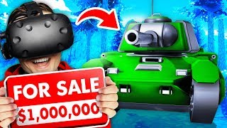 Selling The WORLDS MOST POWERFUL TANK In VR Weaponry Dealer VR Funny Gameplay [upl. by Avla]