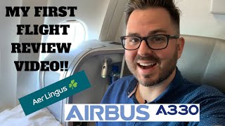 FIRST FLIGHT REVIEW Aer Lingus Business Class  A330  DUB  YYZ [upl. by Nishi310]