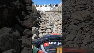 Losar to Manali spiti spitivalley mountains offroad nature view explore youtubeshorts [upl. by Gaston]