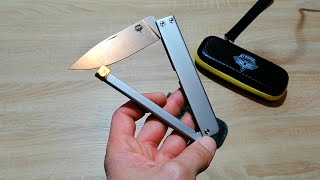 New EDC Atropos Knife Trapper Gravity Balisong 2024 [upl. by Donell]