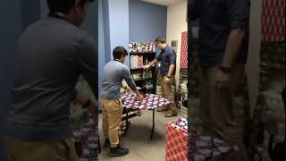 We completely gift wrapped the vice principal’s entire office highschool christmas funny prank [upl. by Enomis463]