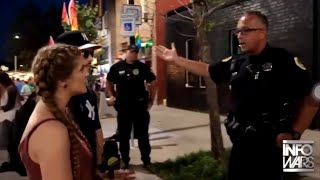 Kaitlin Bennett Failed Interview After Cop Calmly Shuts Her Down [upl. by Buzz57]