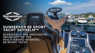 Sunseeker  65 Sport Yacht SkyHelm™ indepth overview with Sean Robertson [upl. by Nunci]