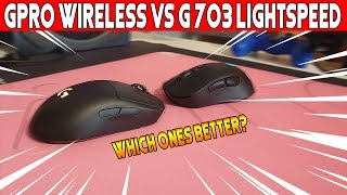 G Pro Wireless Vs G 703 Lightspeed Gaming Mouse Review  Which Ones Better [upl. by Sanburn316]