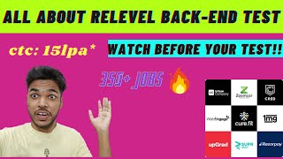 ALL ABOUT RELEVEL BACKEND TEST  QUESTIONS  PRO TIPS  SYLLABUS [upl. by Arbas]