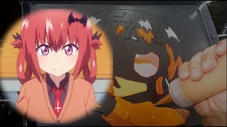 Pancake Art  Sataniasama and her evil laugh Gabriel Dropout [upl. by Milon989]