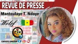 Revue de Presse wolof de Zik Fm Sen Tv du lundi 11 novembre 2024 avec Mantoulaye Thioub Ndoye [upl. by Ellimaj]