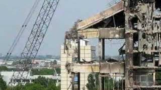 Demolition of TU Delft Architecture  Partial collapse [upl. by Grannia]