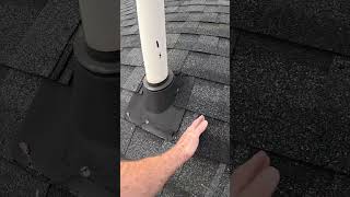 Botched roof install  NO CHALK LINES REUSED PIPE BOOTS GAPS IN STEP FLASHING [upl. by Ddart]