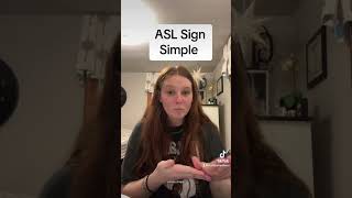 Learn How To Sign quotSimplequot in ASL for Beginners  American Sign Language shorts [upl. by Binnie401]