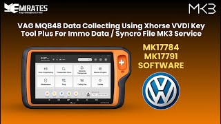 VAG MQB48 Data Collecting Using Xhorse VVDI Key Tool Plus For Immo Data  Syncro File MK3 Service [upl. by Lyssa]