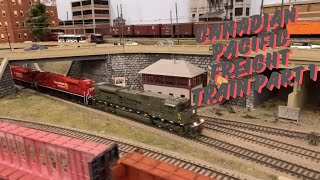 HO Scale Canadian Pacific Freight Train Part 1 [upl. by Aikcin3]