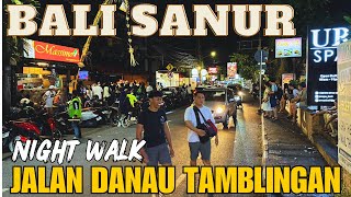 Bali Sanur Indonesia Night Street Walking Tour Today 2024 [upl. by Netsirc815]